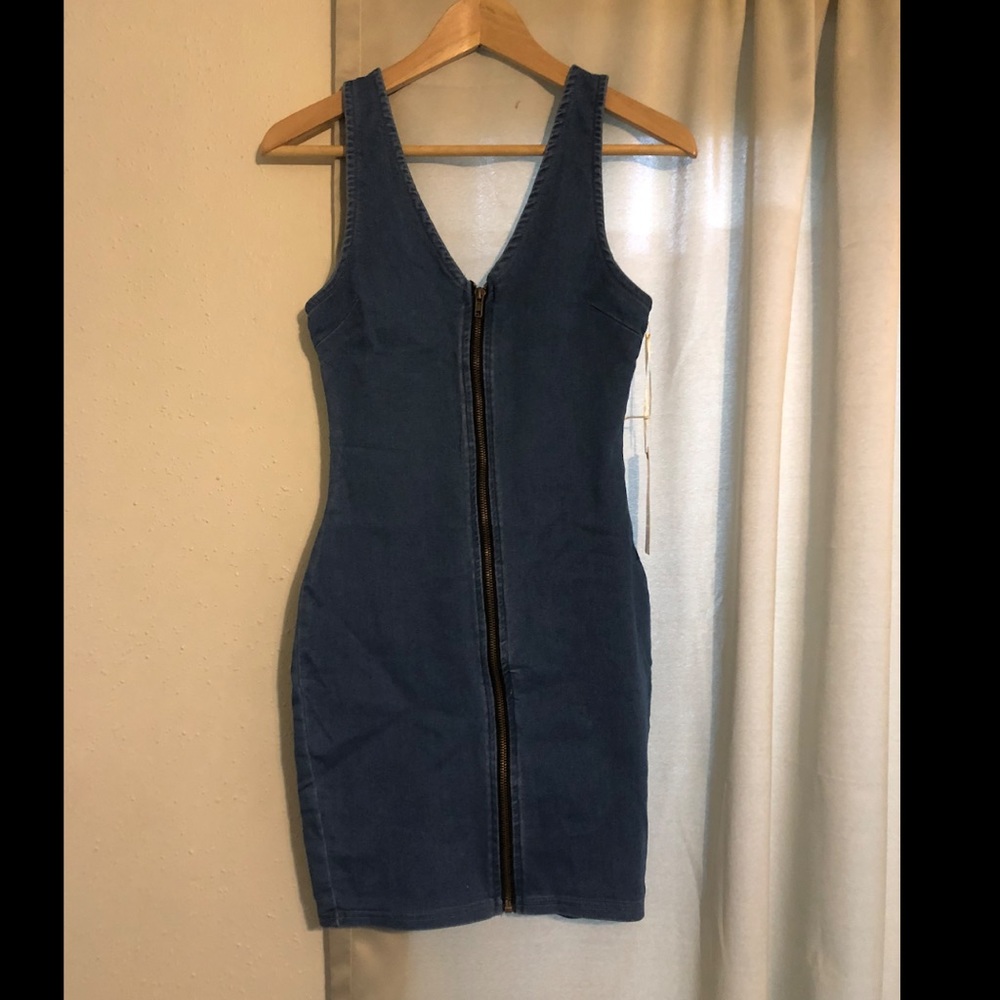 Iris Basic Denim Mini Dress. BRAND NEW